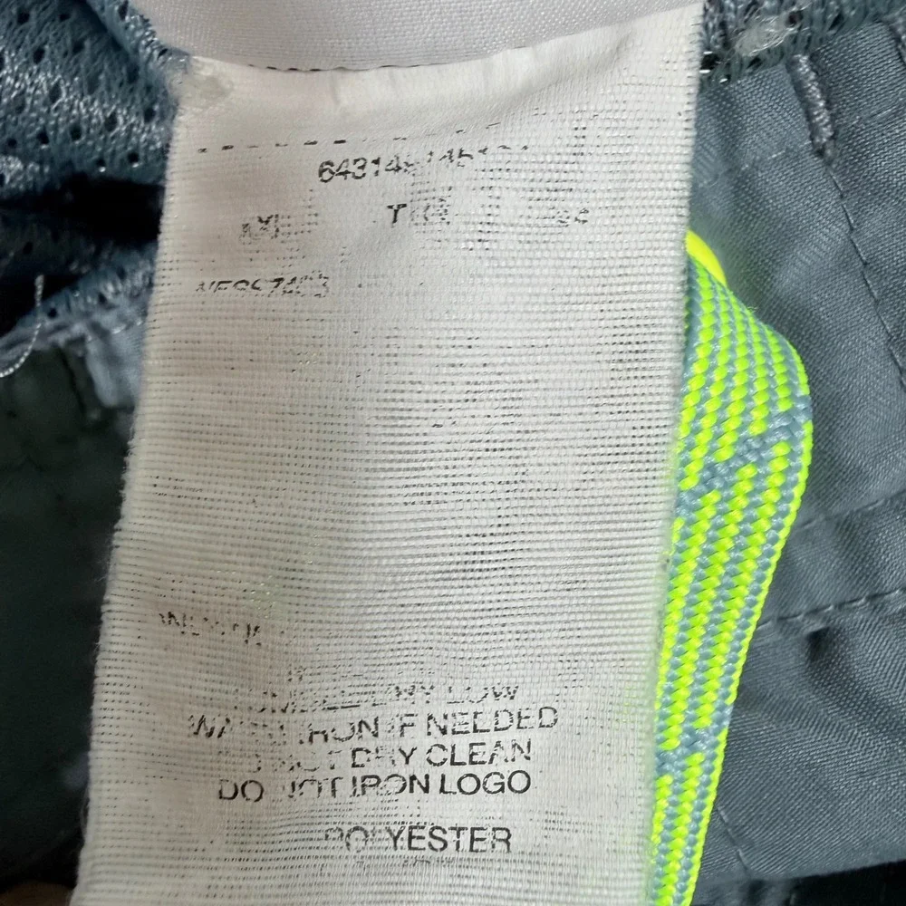 Nike Mens Swim Trunks Grey Neon Yellow Black Graphic Board Shorts XXL 643144-457